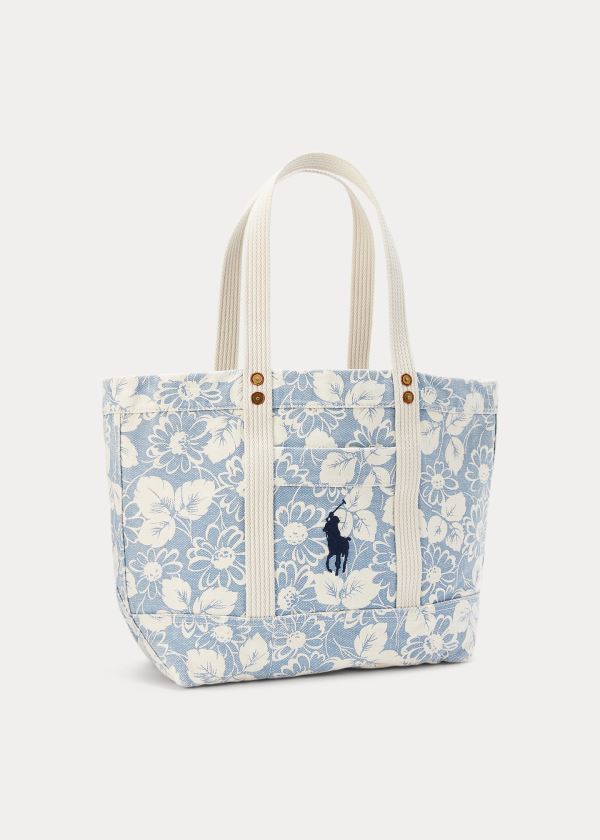 Sacolas Polo Ralph Lauren Lona Floral Medium Mulher 49650-AXVW